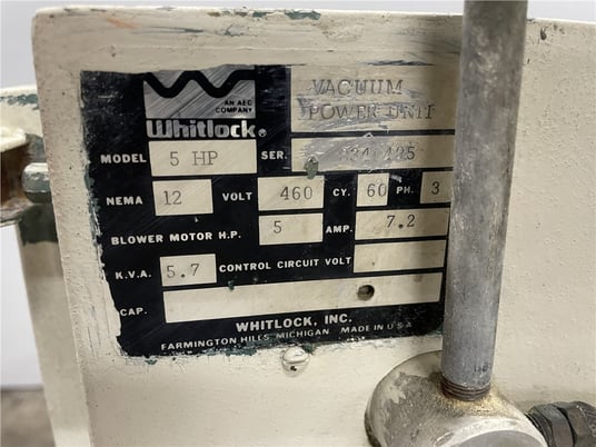 Whitlock, vacuum pump, 7.5 P, 1760 RPM, 2.5" inlet diameter, 3" outlet diameter - Image 4