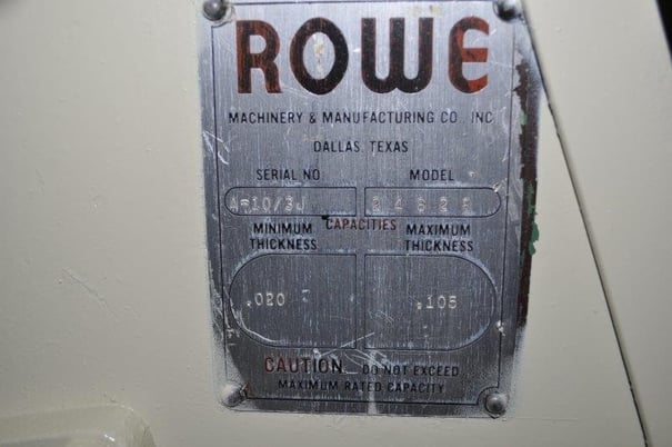 10" x .105" Rowe #A10-3J, 7 roll straightener, entry & exit pinch rolls - Image 3