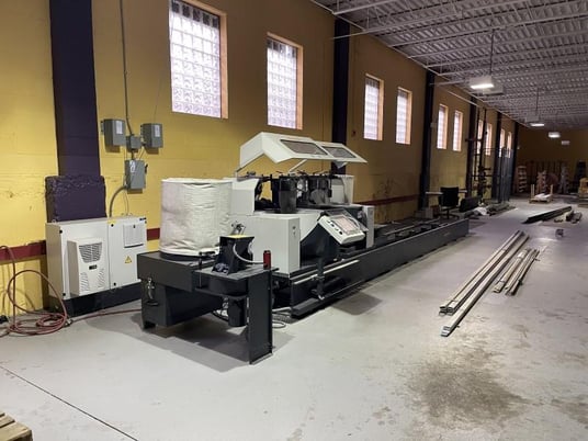 Elumatec #DG-244, automatic double end miter saw, 2016 - Image 1