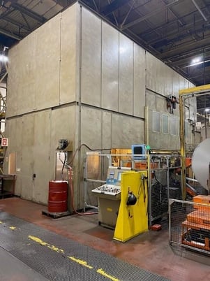 1100 Ton, Fukui #TTD1100T2, straight side transfer press, 11.8" stroke, air clutch, 1990' s - Image 7