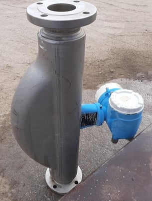 Endress & Hauser #83F80-AAASAAAAB9AA, Flowmeter, Stainless Steel, K-Factor 6722/-18, 3" flange, -58 to 392&deg;F - Image 1