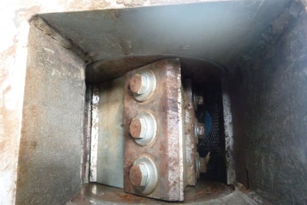 Granulator, Carbon Steel, 15" L x 12" width x 3" deep feed pan, 8" diameter chamber, 6" x 4" inlet, 2 HP - Image 5