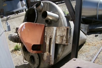 34 cu.ft. Mauri Engineering #MBX-010, Nauta Mixer, Stainless Steel, 5' 4" diameter x 7' 6" cone, 7 HP - Image 2