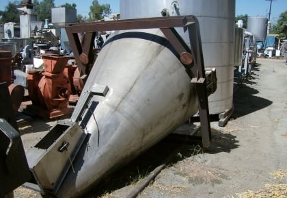 34 cu.ft. Mauri Engineering #MBX-010, Nauta Mixer, Stainless Steel, 5' 4" diameter x 7' 6" cone, 7 HP - Image 3