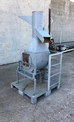 Rotary Tumble Mixer, 20" dia., Carbon Steel, 7" x 10" discharge, 2 HP - Image 1