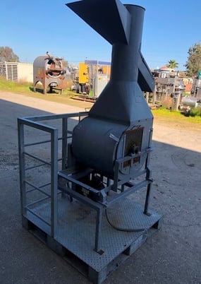 Rotary Tumble Mixer, 20" dia., Carbon Steel, 7" x 10" discharge, 2 HP - Image 3