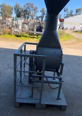 Rotary Tumble Mixer, 20" dia., Carbon Steel, 7" x 10" discharge, 2 HP - Image 4