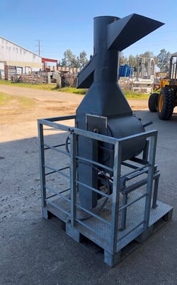 Rotary Tumble Mixer, 20" dia., Carbon Steel, 7" x 10" discharge, 2 HP - Image 5