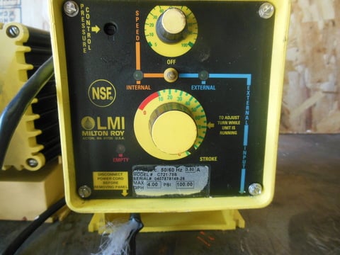 LMI, Chemical Metering Pump, 4 GPH, 100 PSI, 120 V. - Image 3