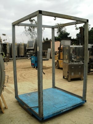 0.5-5000 lb. Weigh Tronix #DSL-6060-05, Carbon Steel Platform/Supersack Back Scale, 60" x 60" platform - Image 1