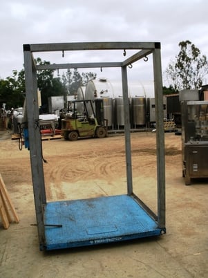 0.5-5000 lb. Weigh Tronix #DSL-6060-05, Carbon Steel Platform/Supersack Back Scale, 60" x 60" platform - Image 2