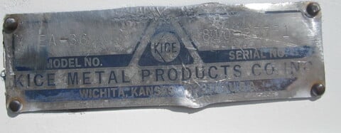 16" x 36" Kice #EA-36, Rotary Sifter, carbon steel, 5" x 6" top inlet, 5" oversie discharge, 8" x 8" fined - Image 4