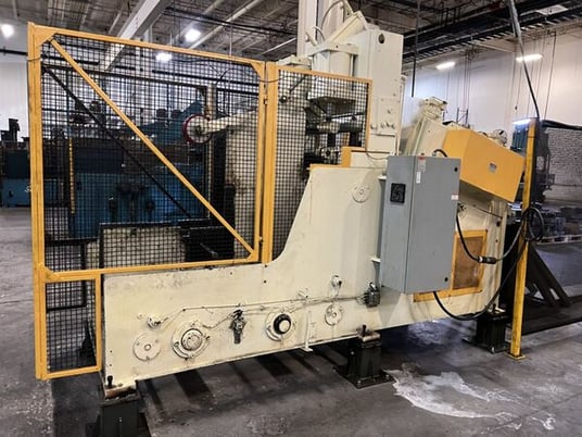 10000 lb. Perfecto, cradle straightener, 18" x .312", 7-roll straightener, coil cradle w/hold down - Image 2