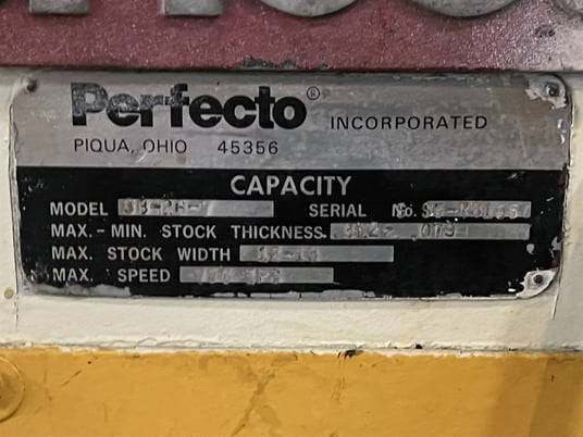 10000 lb. Perfecto, cradle straightener, 18" x .312", 7-roll straightener, coil cradle w/hold down - Image 4
