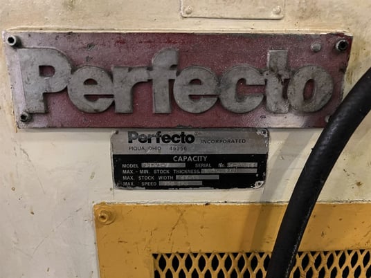 10000 lb. Perfecto, cradle straightener, 18" x .312", 7-roll straightener, coil cradle w/hold down - Image 5