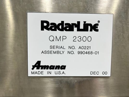 Amana #QMP-2300, Batch Microwave, 36" diameter x 32" deep, 31" diameter turntable, 480V, 2000 - Image 8