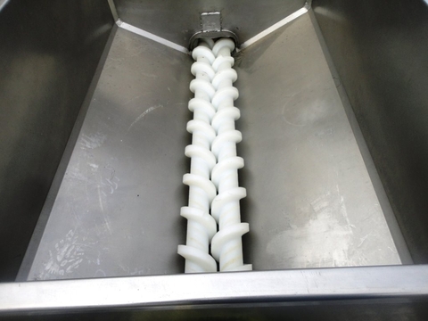 Topos Mondial #U20, doug Pump, 6" Inlet x 4" Outlet, 60" x 42" x 30" deep hopper, 6" diameter x 7' L auger - Image 5