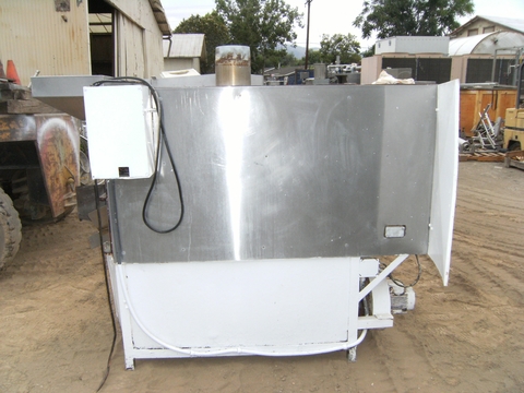 Rotary Drum Roaster, 30" diameter X 48" L, 8" x 6" inlet, 13" x 11" discharge, gas burner w/2" x 2" x 46" - Image 1