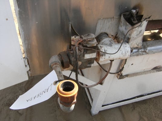 Rotary Drum Roaster, 30" diameter X 48" L, 8" x 6" inlet, 13" x 11" discharge, gas burner w/2" x 2" x 46" - Image 8