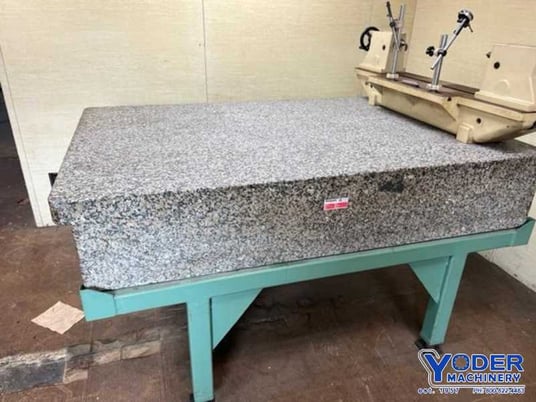 48" x 72" x 12" Surface Combustion plate, gray black, sits on 4 leg steel stand - Image 2