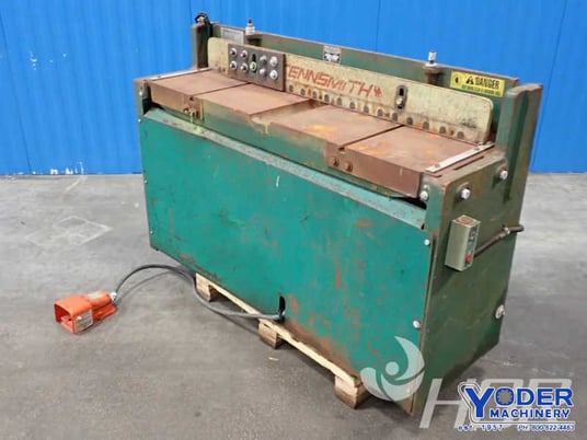 16 gauge x 4.4' Tennsmith #52H, hydraulic shear, electric foot pedal, 3 HP, 40 SPM - Image 2