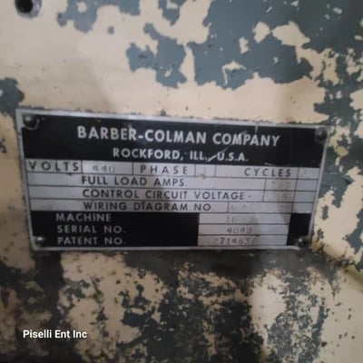 Barber-Colman #16-36, horizontal gear hobber, 16" dia., 36" cut length, 4-1/8" bore, C-frame style - Image 10