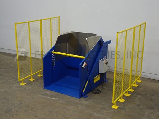 Cherrys Industrial #BXD-2500-48, hydraulic ground level loading tote dump, rated up to 2500 lbs. - Image 1