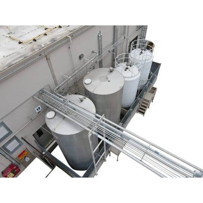 9136 gallon, Stainless Soy Bean Oil Silo, 22.9 min. Circ. capacity, 25 max Circ. Fuse, 15 kW, 480 VAC - Image 1
