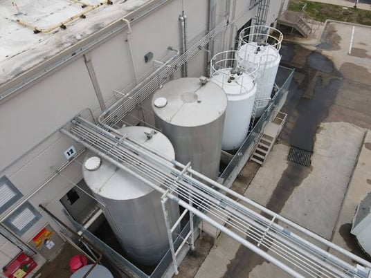 9136 gallon, Stainless Soy Bean Oil Silo, 22.9 min. Circ. capacity, 25 max Circ. Fuse, 15 kW, 480 VAC - Image 3