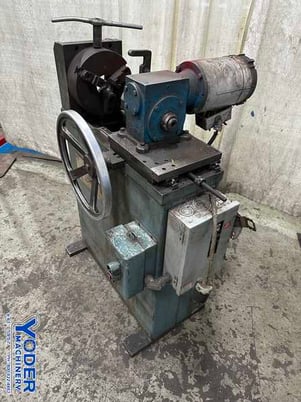 No. 76-JB-3 J.F. Burns, rotary bar end beveler, 3" @ 30&deg;, 350 RPM, 2 HP, 3-jaw chuck - Image 1