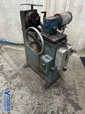 No. 76-JB-3 J.F. Burns, rotary bar end beveler, 3" @ 30&deg;, 350 RPM, 2 HP, 3-jaw chuck - Image 2