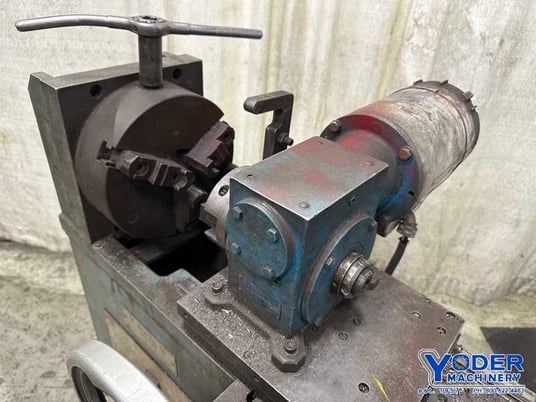 No. 76-JB-3 J.F. Burns, rotary bar end beveler, 3" @ 30&deg;, 350 RPM, 2 HP, 3-jaw chuck - Image 9