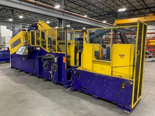 10000 lb. Colt #CSHCEJ-1000-12, heavy duty coil cradle & straightener comb., 12" W x .442" stock, 72" outside - Image 2
