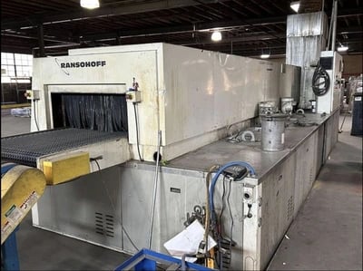 CAE Ransohoff, 3-Stage Conveyor Parts Washer, 36" x 14", Variable speed 1-10 FPM, 2010 - Image 2