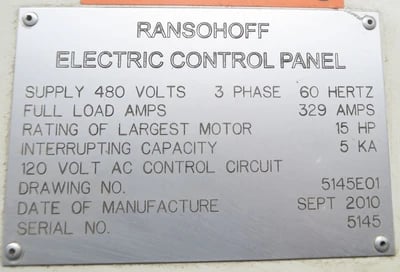 CAE Ransohoff, 3-Stage Conveyor Parts Washer, 36" x 14", Variable speed 1-10 FPM, 2010 - Image 5