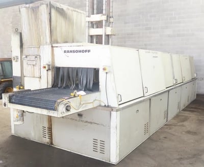CAE Ransohoff, 3-Stage Conveyor Parts Washer, 36" x 14", Variable speed 1-10 FPM, 2010 - Image 9