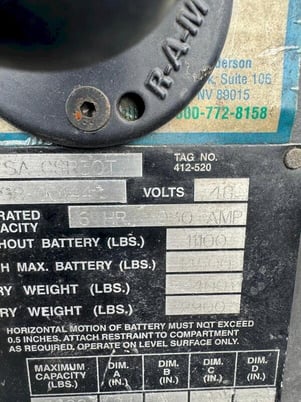 1400 lb. Raymond #SA-CSR30T, electric forklift, Precision Mark II Electric battery charger - Image 8