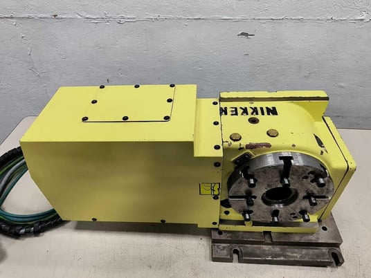 8" Nikken #CNC-200-LFA, 4th Axis CNC rotary table, Siemens Servo motor, 2005 - Image 3