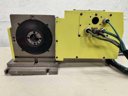8" Nikken #CNC-200-LFA, 4th Axis CNC rotary table, Siemens Servo motor, 2005 - Image 5