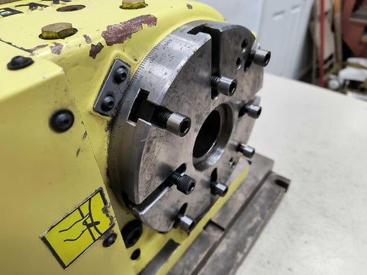 8" Nikken #CNC-200-LFA, 4th Axis CNC rotary table, Siemens Servo motor, 2005 - Image 8