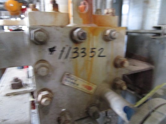 7 sq.ft., Alfa-Laval, CP15-H-30, vertical plate/block exchanger, 195 FV psi, (30) plates Compabloc - Image 2