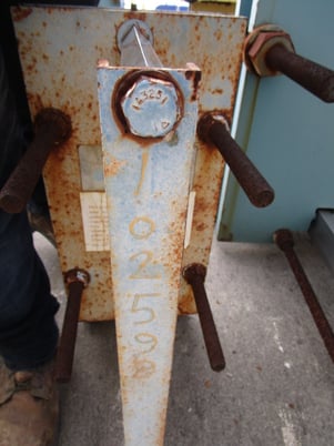 8 sq.ft., APV, 1" plate pack thickness, 8" W x 22" L plates, 145 psi, 300&deg;F, 7-plates, 1994 - Image 2