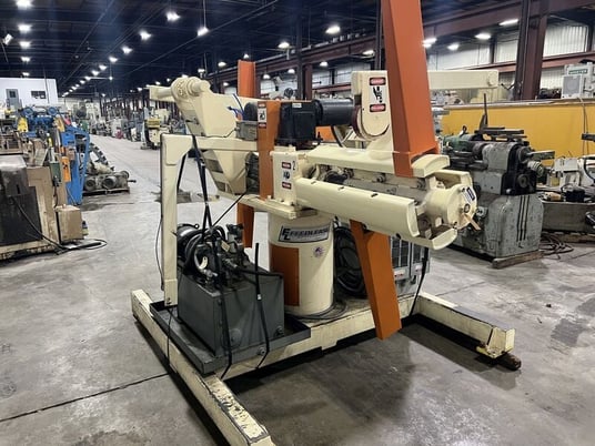 4000 lb. Feed-Lease #DAPR-4M-24, double end motorized coil reel, 24" width, 72" outside dimensions, 16"-21" - Image 2