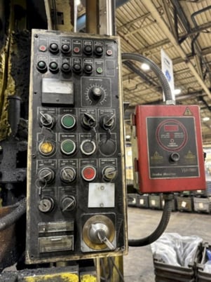 110 Ton, Stamtec #G1-110, gap frame press, 7.09" stroke, 13.78" Shut Height, 30-60 SPM, air clutch, 2000 - Image 4