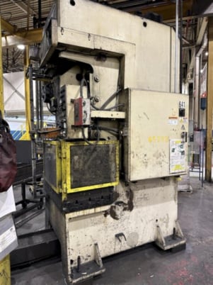 110 Ton, Stamtec #G1-110, gap frame press, 7.09" stroke, 13.78" Shut Height, 30-60 SPM, air clutch, 2000 - Image 7