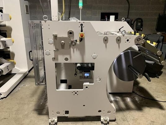 SRC Systems #SP06, 6 head spooling line, 19" spool diameter, 19" material width, 40" parent roll diameter - Image 3