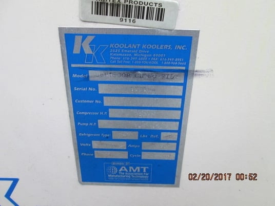 1.5 Ton, Koolant Koolers #HAV-1500-P, Chiller - Image 6
