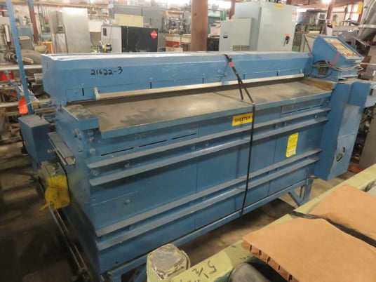 60" Sheeter, Rosenthal, 2 position unwind stand & belt tension mechanism, 1 score cut blade - Image 4