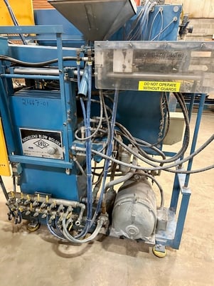 Rocheleu #R4, blow molder, single head, 10" x 10" usable platen size, 1994 - Image 6