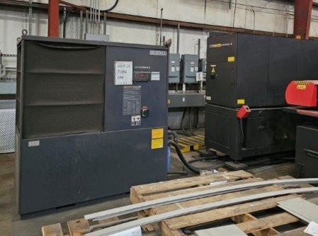 33 Ton, Amada #ELMK3610NT, CNC turret punch, 4000 watt, 60" x100", approx 32500 hours, 2011 - Image 2
